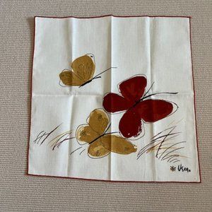 Vintage Vera Neumann Butterfly Napkins, Three